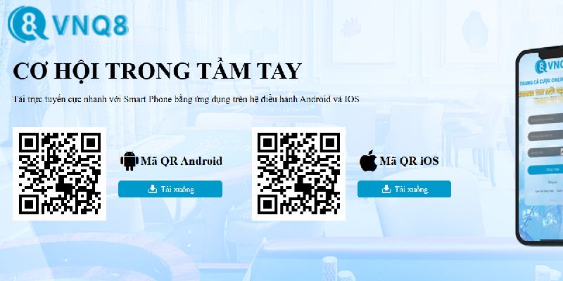 Hướng dẫn cách tải app VNQ8